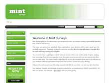 Tablet Screenshot of mintsurveys.com.au